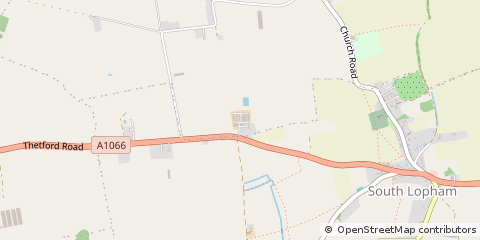 Map of Diss, Norfolk