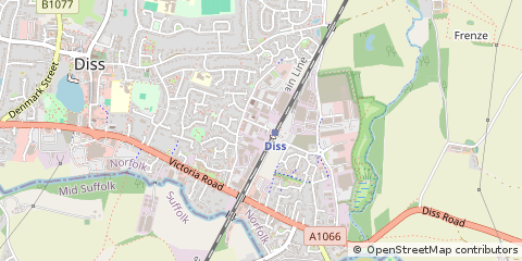 Map of Diss