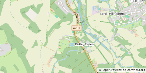 Map of Bramley, Surrey