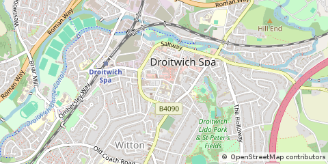 Map of Droitwich SPA, Worcestershire