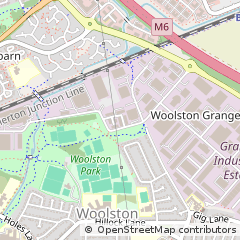 Map of Warrington