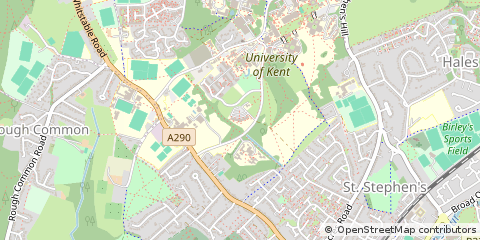 Map of Canterbury, Kent