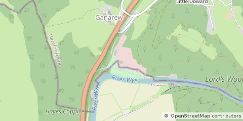 Map of Monmouth, Gwent