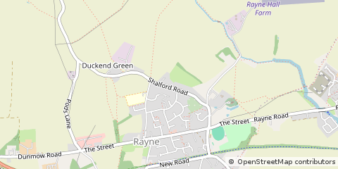 Map of Braintree, Essex