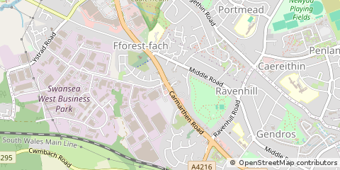 Map of Swansea