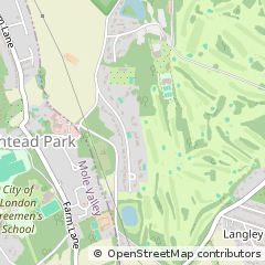 Map of Epsom, Surrey