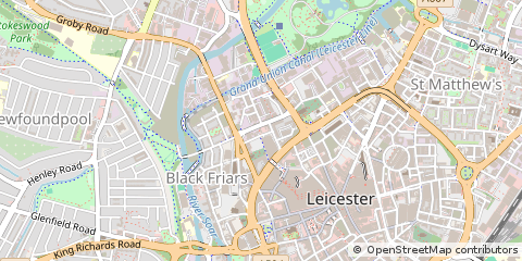 Map of Leicester