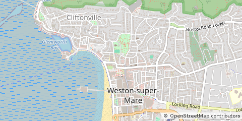 Map of Weston-Super-Mare, North Somerset