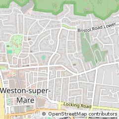Map of Weston-Super-Mare, Somerset