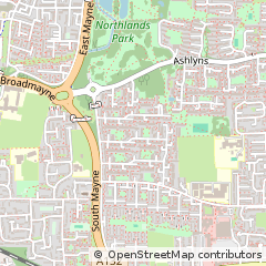 Map of Basildon, Essex