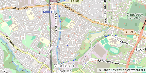 Map of Oldham