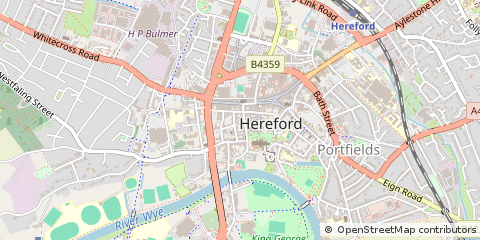 Map of Hereford