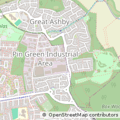 Map of Stevenage, Hertfordshire