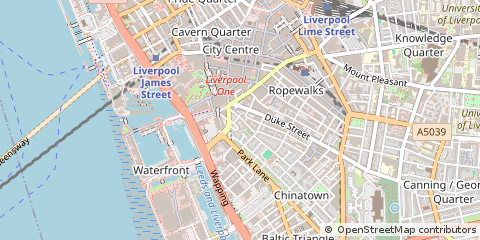 Map of Liverpool, Merseryside