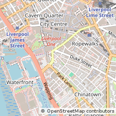 Map of Liverpool, Merseryside