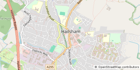 Map of Hailsham, East Sussex