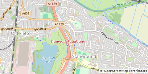 Map of Peterborough, Cambridgeshire