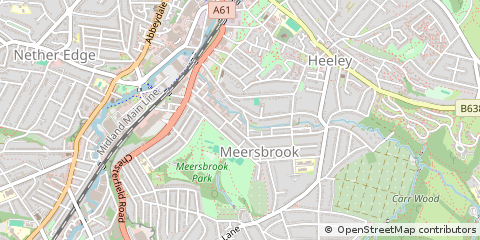 Map of Sheffield