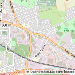 Map of Stoke on Trent, Staffordshire