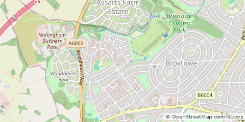 Map of Nottingham