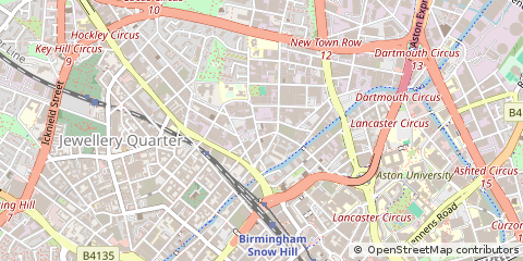 Map of Birmingham, West Midlands