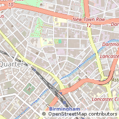 Map of Birmingham, West Midlands