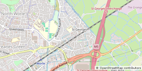 Map of Weston-Super-Mare, Somerset
