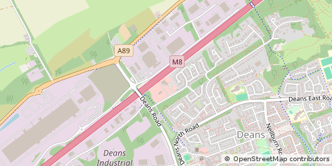 Map of Livingston, West Lothian