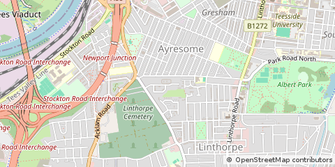 Map of Middlesbrough