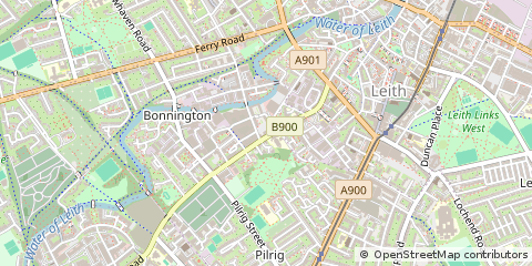 Map of Edinburgh, Midlothian
