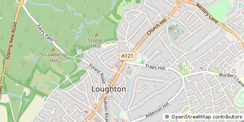 Map of Loughton, Essex