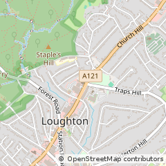 Map of Loughton, Essex