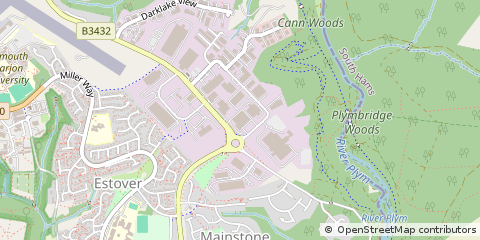 Map of Plymouth, Devon