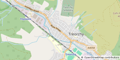 Map of Treorchy