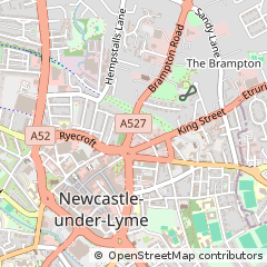 Map of Newcastle, Staffordshire