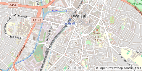 Map of Walsall