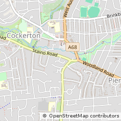 Map of Darlington, County Durham