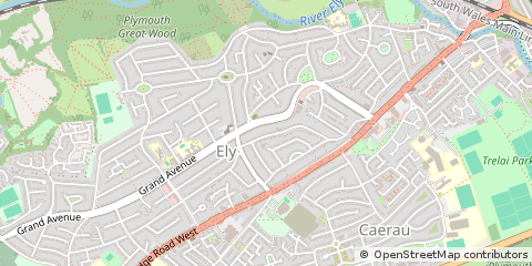 Map of Cardiff