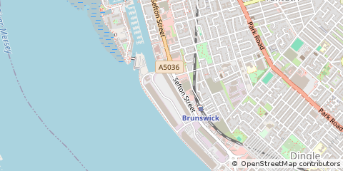 Map of Liverpool, Merseyside