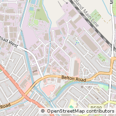 Map of Loughborough, Leicestershire