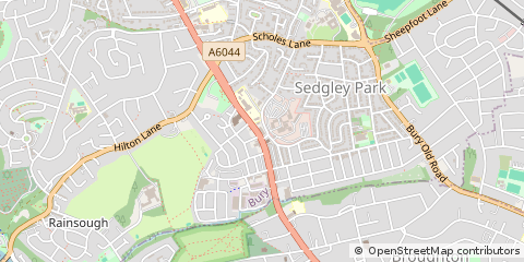 Map of Prestwich, Manchester