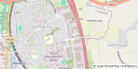 Map of Banbury
