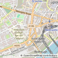 Map of Newcastle Upon Tyne