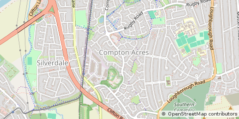 Map of Nottingham, Nottinghamshire