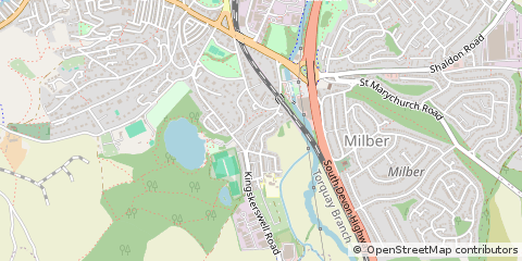 Map of Newton Abbot, Devon