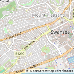 Map of Swansea