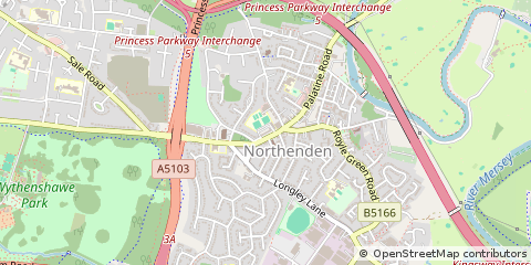 Map of Manchester, Cheshire