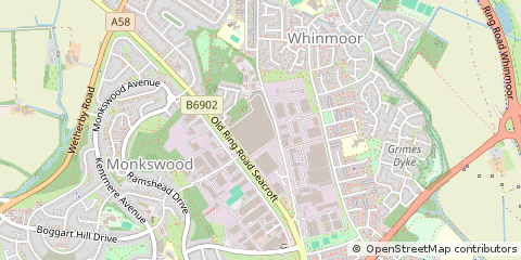 Map of Leeds, West Yorkshire