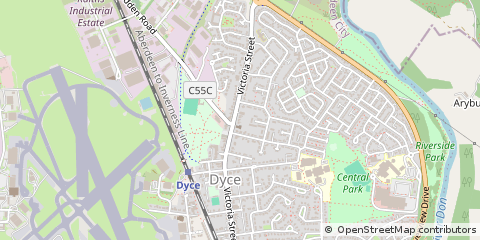 Map of Aberdeen, Aberdeenshire
