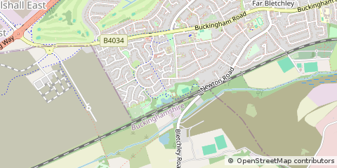 Map of Milton Keynes